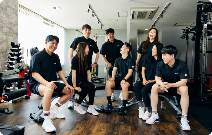 トレーナチームの様子
